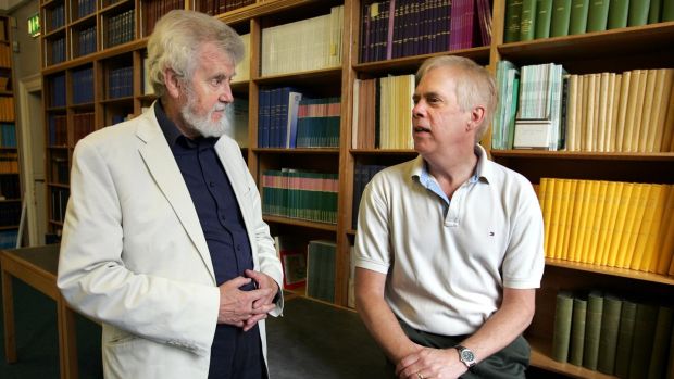 Prof Denis O’Sullivan with former Irish Times science editor Dick Ahlstrom. Photograph: Eric Luke