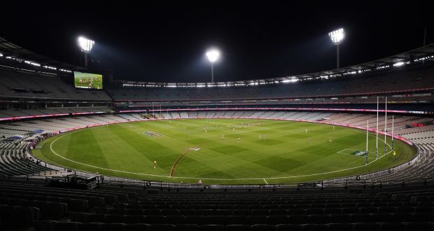  AFL games are currently being held with no spectators due to the coronavirus outbreak. Photograph: EPA