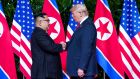 North Korean leader Kim Jong-un  meeting US president Donald Trump on Sentosa Island,  Singapore on June 12th, 2018. Photograph: Doug Mills/The New York Times