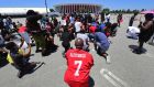  ‘The right to kneel for justice’: Supporters of quarterback Colin Kaepernick have called for   a boycott of NFL games and merchandise purchases. Photograph:  Frederic J Brown/AFP via Getty Images