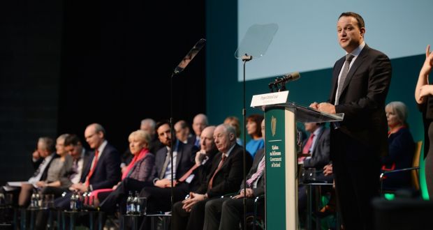 There will be a review of the National Development Plan launched two year ago by Taoiseach Leo Varadkar. Photograph:  Alan Betson / The Irish Times