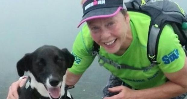 Lisa Howley and her dog Rio achieved the challenge of doing 32,500 steps a day without any injuries. 