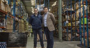 Brothers Mick and Ciaran Crean of MicksGarage.com were down on the warehouse floor packing orders during the lockdown. Photograph: Brenda Fitzsimons/The Irish Times 