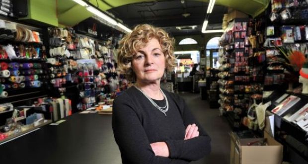 A Cork bookshop owner has defended her decision to ask customers to wear masks coming into her shop to protect against Covid-19 following a backlash on social media. Photograph: Daragh Mc Sweeney/Provision