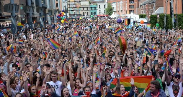 Una Mullally: ‘In recent years, it has been heartening to see a younger LGBTQ+ generation take up the mantle of interrogating the logic and ethics of acceptability politics and corporate nonsense.’ Photograph: Dara Mac Donaill/The Irish Times