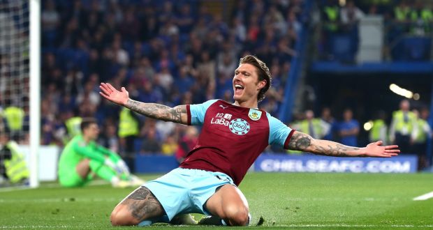 Ireland international midfielder Jeff Hendrick is to leave Burnley after four years. Photograph:  Clive Rose/Getty Images