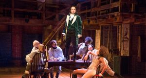 Lin-Manuel Miranda as Alexander Hamilton in the New York stage production. Photograph: Sara Krulwich/New York Times
