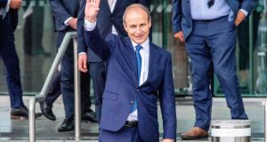 In his first speech in the office Taoiseach Micheál Martin remembered a “blessed” childhood in a “close-knit working-class community” in Cork. Photograph: Paul Faith/AFP via Getty Images