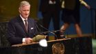 King Philippe of Belgium expressed his ‘deepest regrets’ for the harm done during Belgian colonial rule in DR Congo. Photograph: Hector Retamal/AFP/Getty Images.