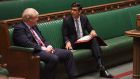  Britain’s prime minister Boris Johnson and chancellor of the exchequer Rishi Sunak: There is media speculation about the political threat Mr Sunak represents to Mr Johnson. Photograph: Jessica Taylor 