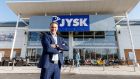 Jysk country manager for Ireland and the UK Roni Tuominen, outside the first Irish Jysk store in Naas, Co Kildare. Photograph: Andres Poveda