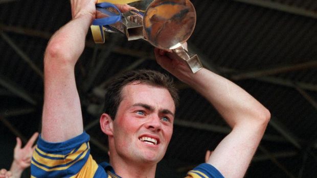 Clare captain Anthony Daly with the trophy after his side’s 1995 Munster final win over Limerick. Tom Honan/Inpho