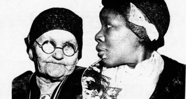 Mary Mooney and Viola Montgomery, mother of Olen, one of the Scottsboro Boys, photographed together in April 1932. Credit: Labour Defender. 
