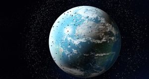 There are 23,000 pieces of large debris in Earth’s orbit, according to Nasa.  