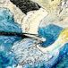Gannet with fish: Anyone who has watched the birds plunging vertically from the sky to seize mackerel deep beneath the surface must marvel at their anatomy. Illustration: Michael Viney