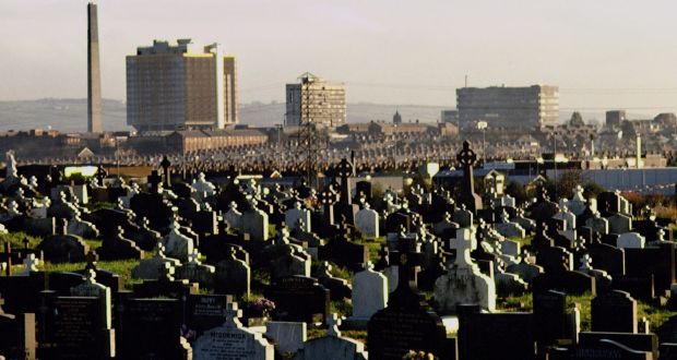 A cemetery in Belfast, where many victims of the Troubles are buried. Photograph: Jon Jones/Sygma/ Getty Images