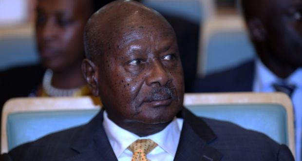Ugandan president Yoweri Kaguta Museveni: “I don’t want to hear about selfish people, those are enemies of our future.” Photograph: Minasse Wondimu Hailu/Anadolu Agency/Getty 