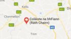 A proposed development of 30 houses and a guesthouse for  the Ráth Chairn Gaeltacht,  Co Meath, has been challenged. Map via Google Maps   