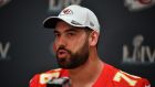 Super Bowl winner Laurent Duvernay-Tardif will sit out this season with the Kansas City Chiefs to work in the medical system in his native Canada. Photograph:  Mark Brown/Getty Images