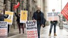 Protesters for the Campaign to save St Mary’s Nursing Home on Merrion Road outside the High Court. File photograph: Tom Honan/The Irish Times.