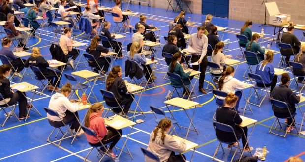 Leaving Cert students will have to wait a week after receiving their official calculated grades before they get to see their teachers’ estimated marks. Photograph: Eric Luke