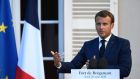 French president Emmanuel Macron said that while ‘we are living through a time of crises’, the Covid-19 trouble is chief among them. Photograph: Getty