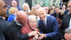  US vice-president Joe Biden meets locals in Ballina, Co Mayo during a visit to Ireland in  June 2016. Photograph: Paul McErlane/EPA