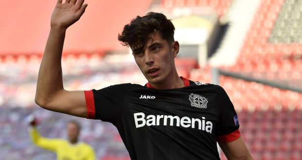 Chelsea are closing in on a deal for Bayer Leverkusen’s Kai Havertz. Photograph: Martin Meissner/Getty