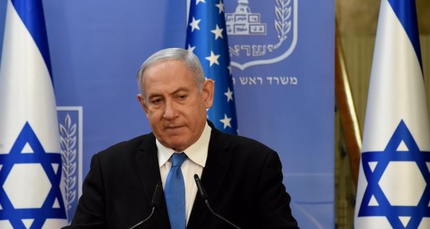 Israeli prime minister Binyamin Netanyahu: ‘All avenues will be explored to keep the residents where they are and we’re convinced that we will succeed in this.’  Photograph: Debbie Hill/Pool/EPA