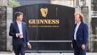 Oliver Loomes (l), managing director of Diageo Ireland, with Ballymore’s chairman and chief executive Sean Mulryan. Photograph: Naoise Culhane