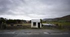 A former customs guard hut on the Border, near Newry. Photograph: Charles McQuillan/Getty Images