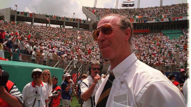Jack Charlton after Mexico defeated Ireland at the 1994 World Cup in the US. Photograph: Joe St Leger/The Irish Times