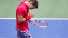 Dominic Thiem after defeating Felix Auger-Aliassime during the fourth round of the US Open. Photograph: AP
