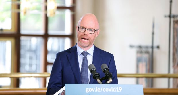 Minister for Health Stephen Donnelly speaking in Dublin at the unveiling of the Government’s blueprint for living with Covid-19. Photograph: Julien Behal/PA Wire
