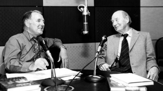 Mike Murphy interviewing the playwright and author William Trevor.