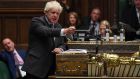Boris Johnson during PMQs in the House of Commons on Wednesday. Photograph: Jessica Taylor/UK Parliament/PA Wire