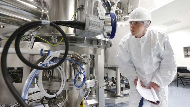 Alan Massey a process operator at MSD in Ballydine. Photograph: Robbie Reynolds