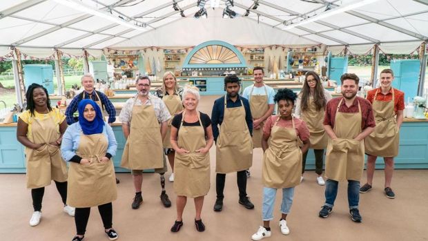 The new socially distanced crew of The Great British Bake Off