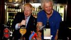 British prime minister Boris Johnson and JD Wetherspoon chairman Tim Martin. Photograph: Henry Nicholls/Reuters