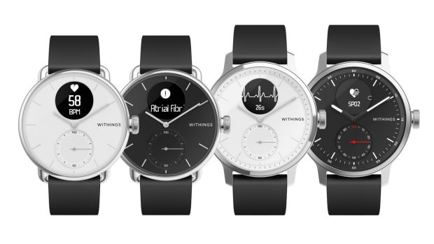 Withings ScanWatch: has a traditional watchface and long battery life and adds some new sensors and a rechargeable battery.