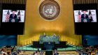 Trump criticises China over coronavirus response in defiant UN speech