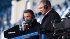  Clive Tyldesley commentating on the  Scottish Premiership match between Rangers  and St Mirren at Ibrox  in August. Photograph: Willie Vass/Pool via Getty Images