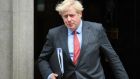 Boris Johnson departs from  10 Downing Street, on Tuesday. The economic cost for the UK of a no-deal Brexit could be two or three times as bad as the impact of Covid-19, a report has concluded. Photograph: Chris J Ratcliffe/Bloomberg