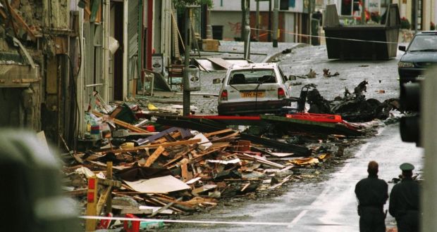 Aftermath of the Omagh bombing in 1998. Photograph: Frank Miller
