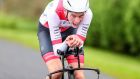 Conn McDunphy of CC Nugent Oise on his way to winning the men’s senior title at the National Road Race Championships. Photograph: Bryan Keane/Inpho