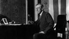 Woodrow Wilson, the 28th US president: the White House played down his Spanish flu, referring to the illness as a mere cold. Photograph: Topical Press Agency/ Getty