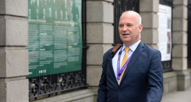  Chief medical offier Dr Tony Holohan arriving at the Oireachtas Covid-19 Committee sitting at Leinster House, Dublin in May. Photograph:  Dara Mac Donaill