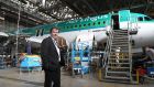  Dublin Aerospace chief executive Conor McCarthy at the company’s  maintenance facility in Dublin Airport. Photograph Nick Bradshaw