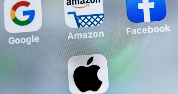 A report by the US House of Representatives has found  that four Big Tech firms are ‘monopolies’ which abuse their market dominance, and calls for sweeping changes to antitrust laws and enforcement, which could potentially lead to breakups of the giant firms. Photograph: Denis Charlet/AFP via Getty Images