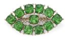 The brooch from the set of Lalique jewellery created from a choker owned by Florence Evelyn St George, muse, patron and lover of Sir William Orpen, will be auctioned at the Lyon & Turnbull sale in London on October 22nd 